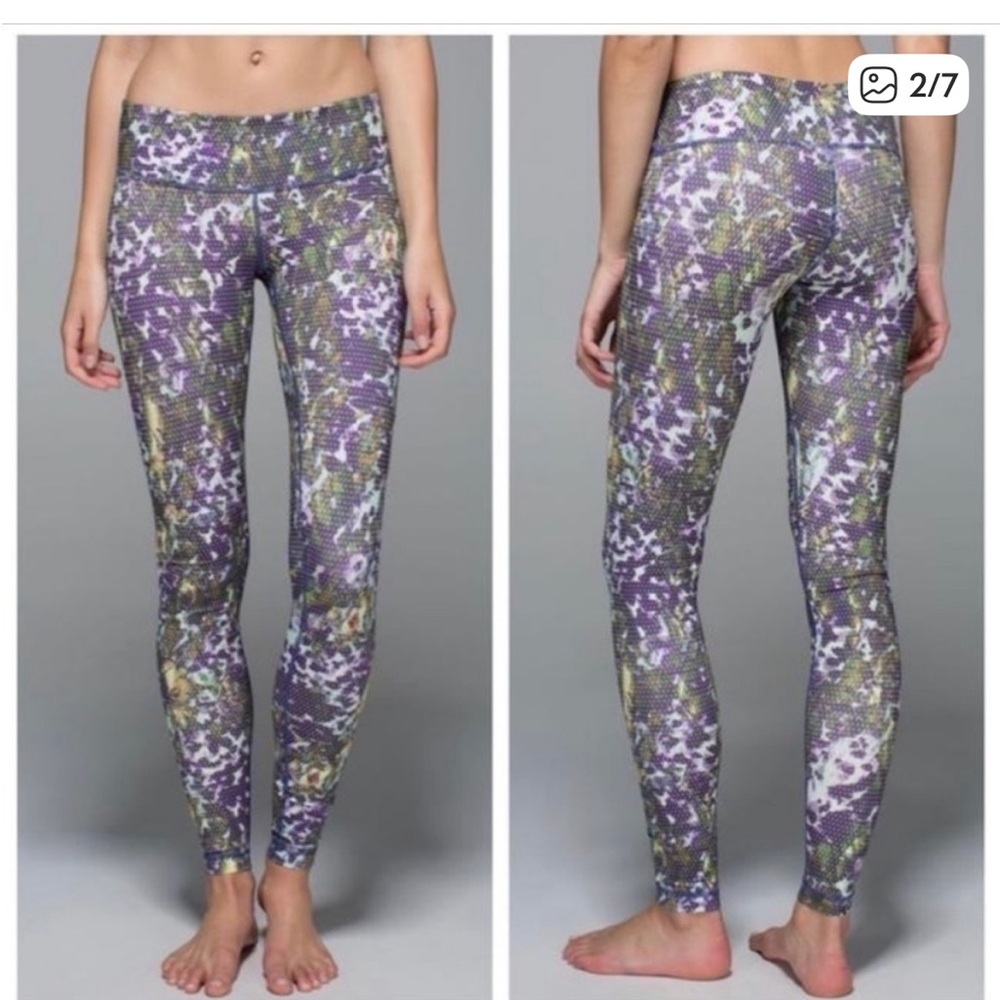 Lululemon Wunder Under Luxtreme floral dot leggings